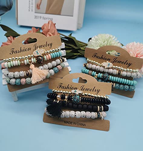 9 Sets Bohemian Bracelets for Women