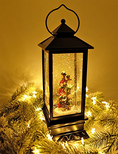 Glitter Snow Globe w/ Timer- Battery Operated