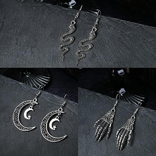 Vintage Gothic Earrings Set for Men/Women