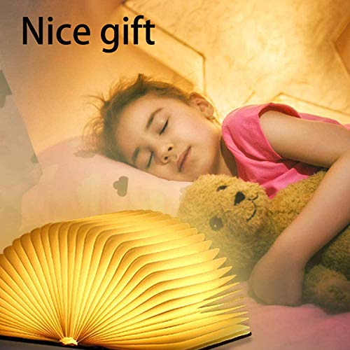 Folding Lamp Book Novelty LED Night Light USB Large Capacity Rechargeable