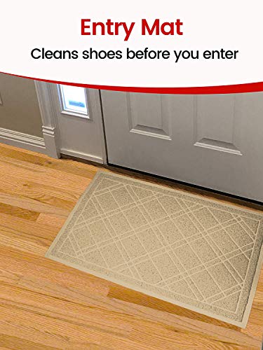 Universal Doormat | XL Size 42” x 35” | Anti-Slip Durable & Washable | Low Profile, Dirt & Dust Absorber