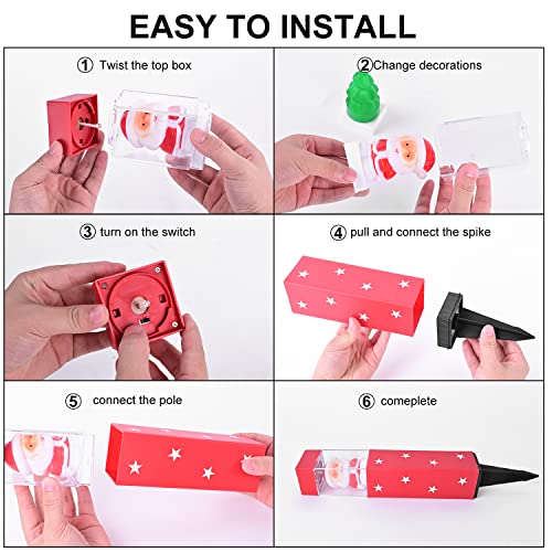 4 pack Christmas Pathway Lights Decoration