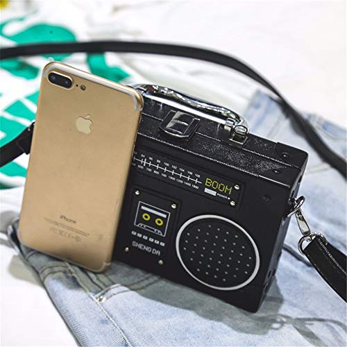 Unique Vintage Radio Shaped Crossbody Bag for Women