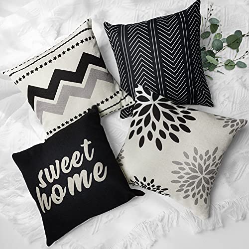 Set of 4 Christmas Throw Pillow Covers 18 x 18