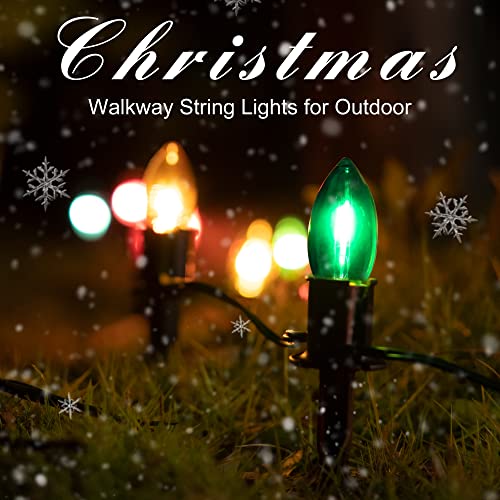 24.2 feet 20 LED C9 Christmas Pathway Lights