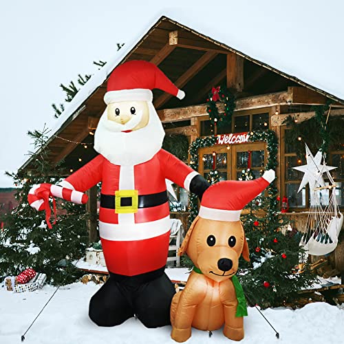 Halloween Inflatables Grim Reaper, Spooky Ghost with Sounder Outdoor Decorations, Double-Sided Design