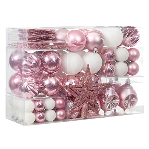 103-Pack Assorted Christmas Ball Ornaments