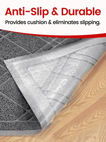Universal Doormat | XL Size 42” x 35” | Anti-Slip Durable & Washable | Low Profile, Dirt & Dust Absorber