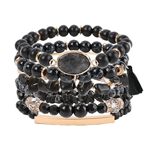 Bohemian Charm Stone Beaded Bracelet for Women