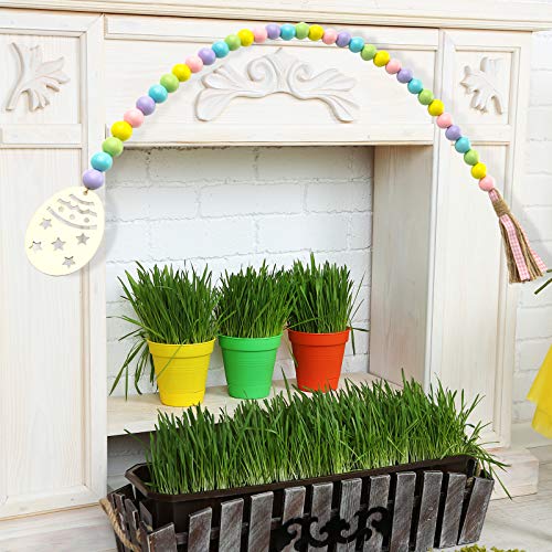 Easter Wood Bead Garland for Easter Decor