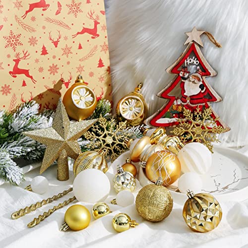 103-Pack Assorted Christmas Ball Ornaments
