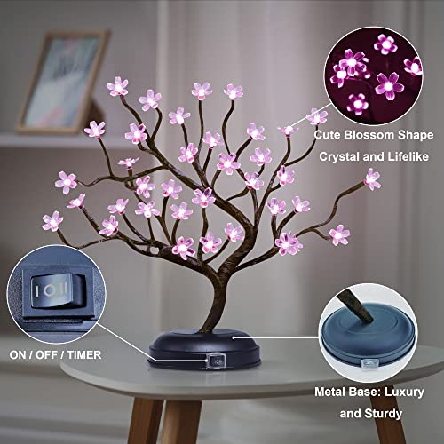16Inch 36LED Cherry Blossom Bonsai Light