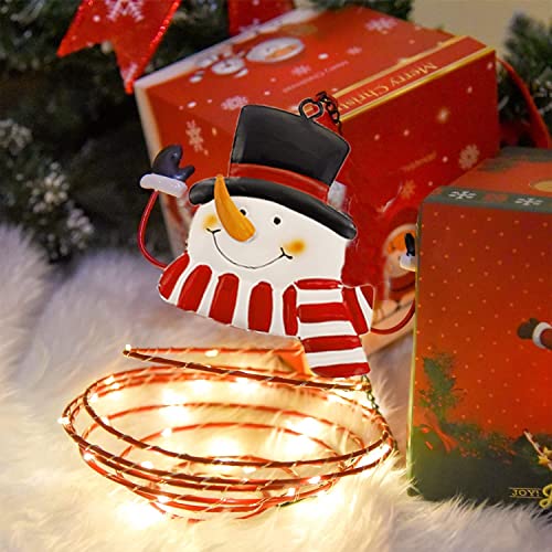 2 Pack Christmas Hanging Solar Lanterns