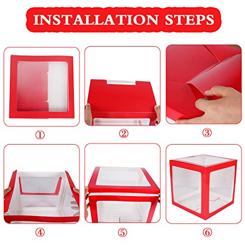 Transparent Joy Box Blocks Christmas Decorations