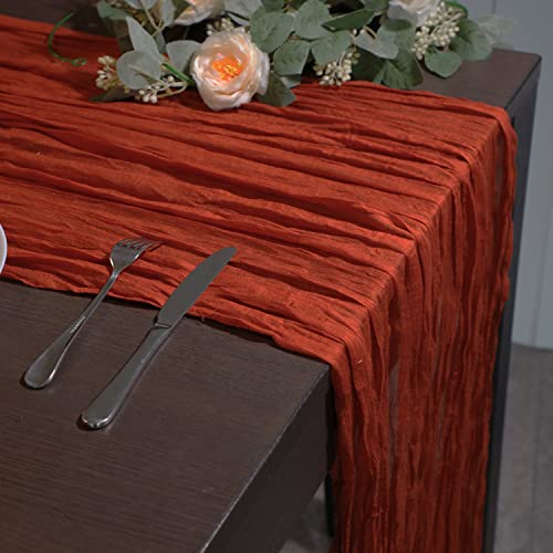Black Cheesecloth Table Runner, 160inch Long Cheese Cloth Boho Gauze Table Runner
