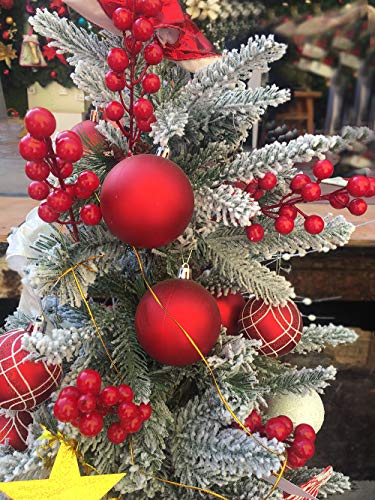24 pcs Berries Stems for Christmas Ornaments