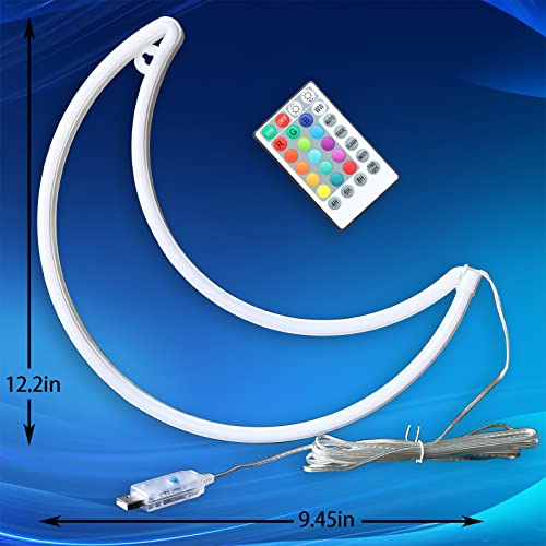 LED Moon Neon Light for Home Decoration