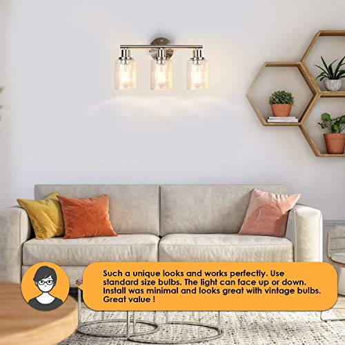 Wall Sconces Set of Two, 1 Light Brushed Nickel