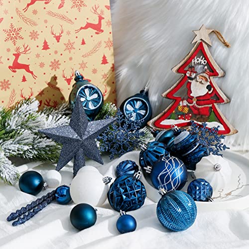 103-Pack Assorted Christmas Ball Ornaments