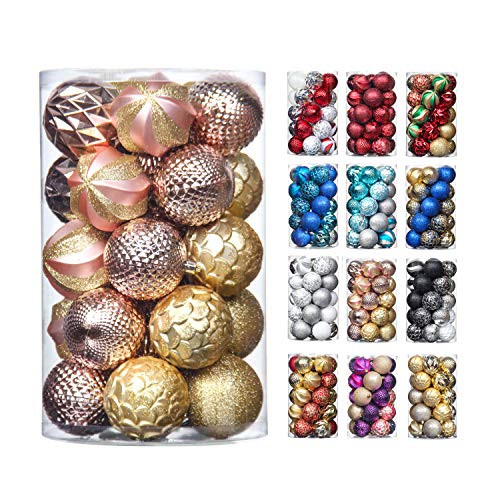 31pcs 2.75in & 1.97in Shatterproof Balls for Christmas Decoration