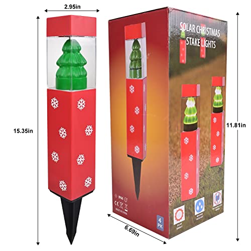 4 pack Christmas Pathway Lights Decoration