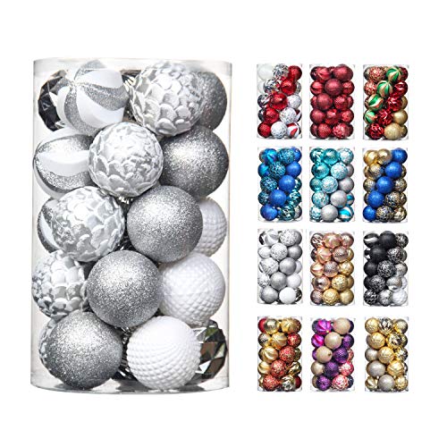 31pcs 2.75in & 1.97in Shatterproof Balls for Christmas Decoration