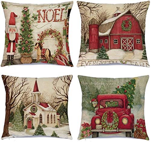 Christmas Throw Pillow Covers