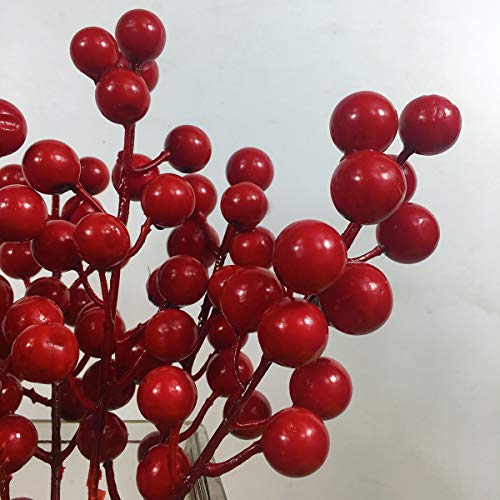 24 pcs Berries Stems for Christmas Ornaments