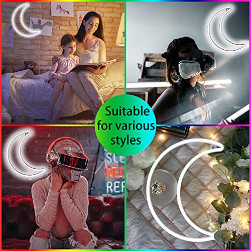 LED Moon Neon Light for Home Decoration