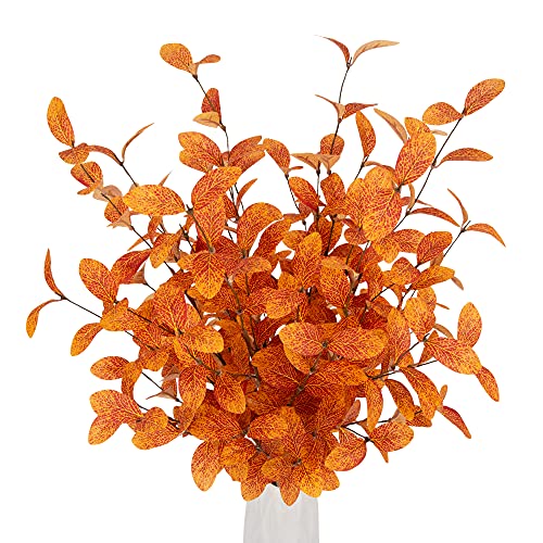 6 Pcs Artificial Eucalyptus Stems Fall Decoration