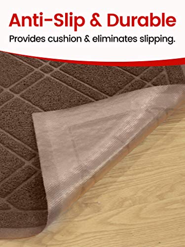 Universal Doormat | XL Size 42” x 35” | Anti-Slip Durable & Washable | Low Profile, Dirt & Dust Absorber