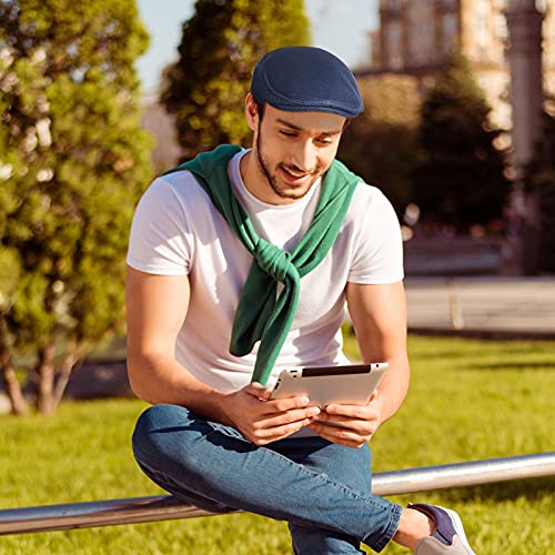 6 Pcs Men's Mesh Flat Cap Breathable Newsboy Hat