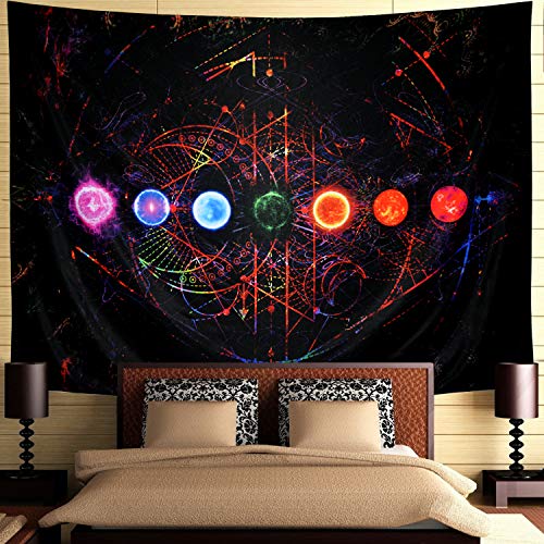 Chakra Yoga Meditation Tapestry for Home Decor