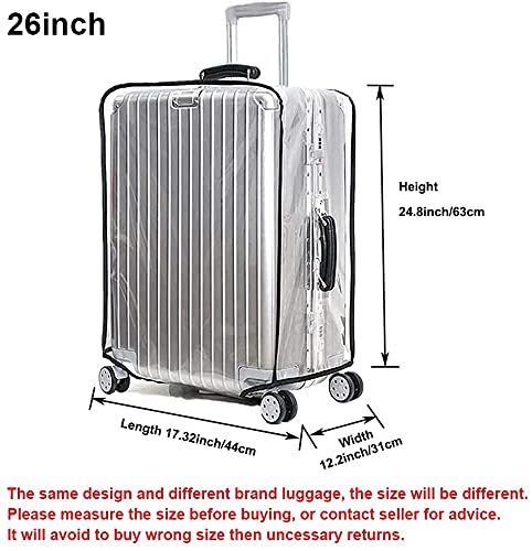 Clear PVC Suitcase Cover Protectors for Wheeled Suitcase