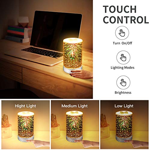 3D Glass Wax Warmer w/ Touch Dimming Control