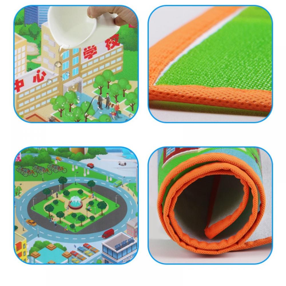 Kids Road Traffic Play Mat Large Non-Slip