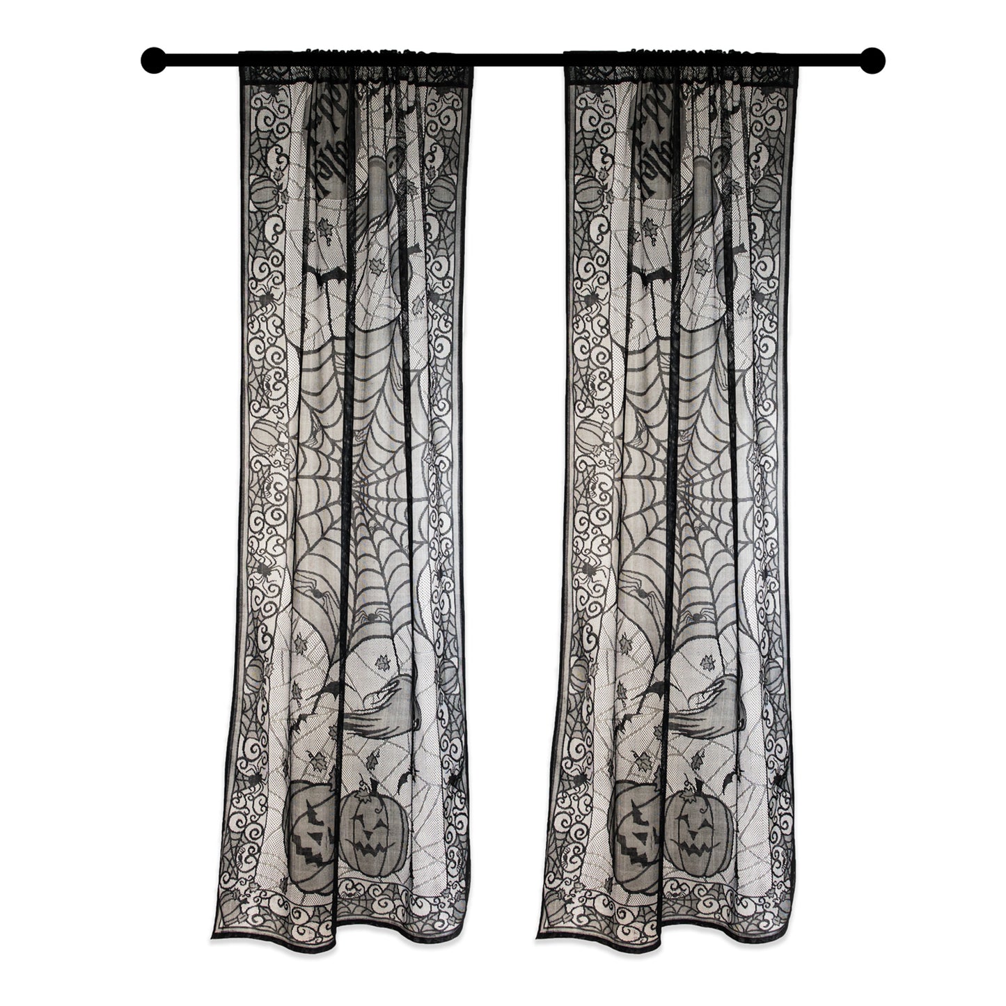Halloween Table Décor & Window Curtain, 38 x 84"