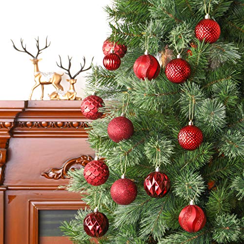 31pcs 2.75in & 1.97in Shatterproof Balls for Christmas Decoration
