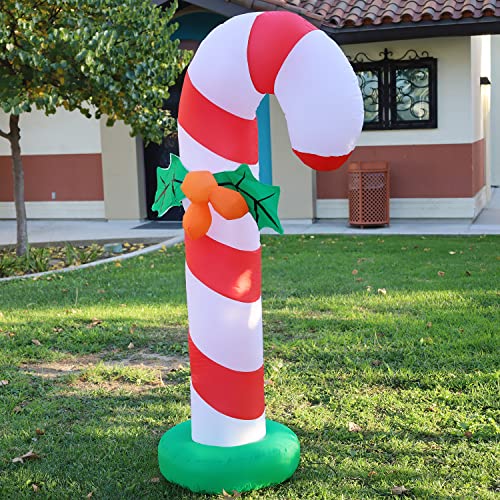 6 FT Christmas Inflatables Candy Cane w/ LEDs