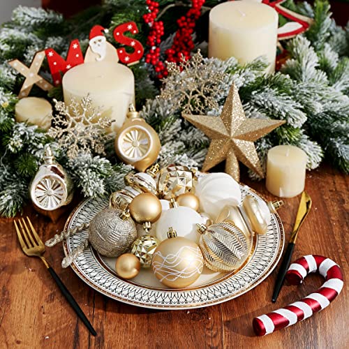 103-Pack Assorted Christmas Ball Ornaments