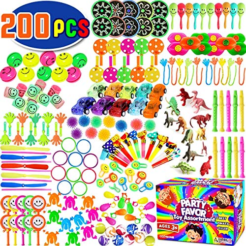 Party Favors for Kids Prizes 200 pcs Bulk Assortment Toys Best for Birthday Party, Easter Eggs, Pinata