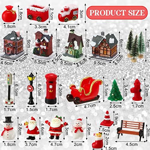 26 Pieces Christmas Lighted Village Set