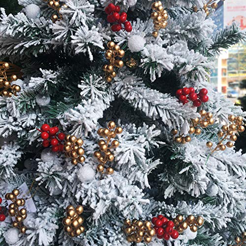 24 pcs Berries Stems for Christmas Ornaments