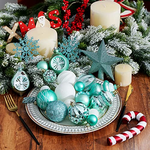 103-Pack Assorted Christmas Ball Ornaments