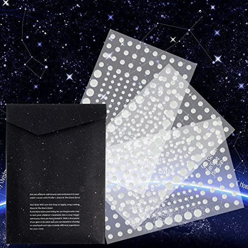 Realistic 3D Domed Glow in The Dark Stars,606 Dots (Green)