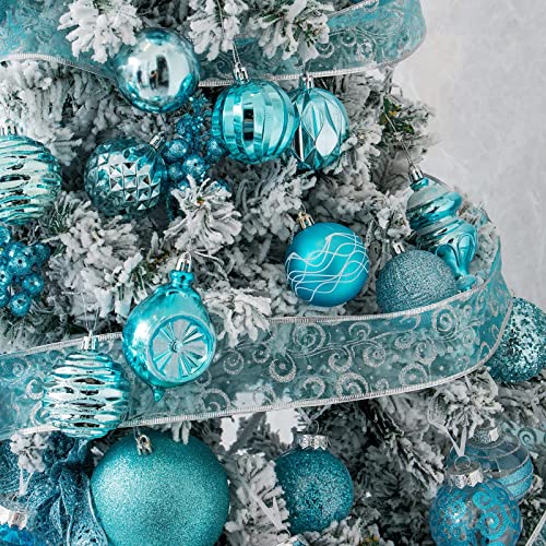 103-Pack Assorted Christmas Ball Ornaments