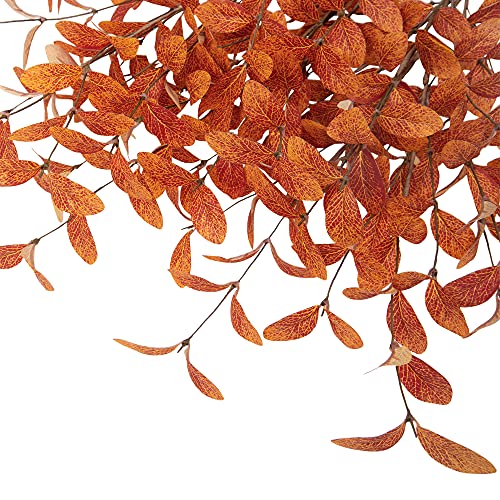 6 Pcs Artificial Eucalyptus Stems Fall Decoration