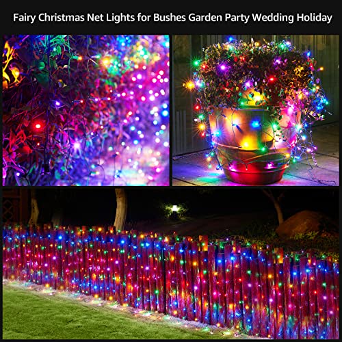 120 LedChristmas Decorations Net Lights Outdoor, 6.2ftx4.4ft, Fairy Mesh String Lights for Party, Holiday, Wedding