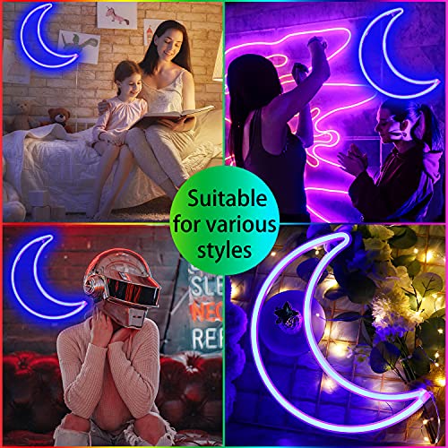 LED Moon Neon Light for Home Decoration