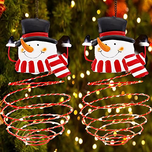 2 Pack Christmas Hanging Solar Lanterns